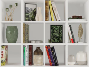 本棚 KALLAX イケア 3Dモデル