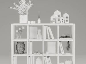 本棚 KALLAX イケア 3Dモデル