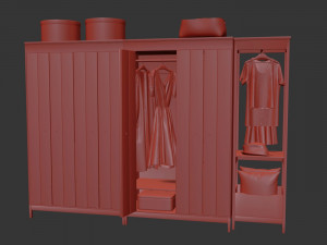 IKEA IDANS Wardrobe combination Modelo 3D