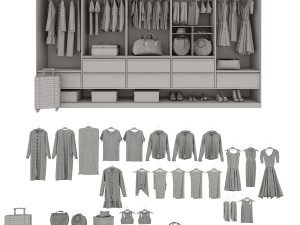 Wardrobe 3 3D 모델