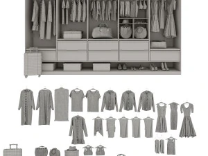 Wardrobe 3 3D Model