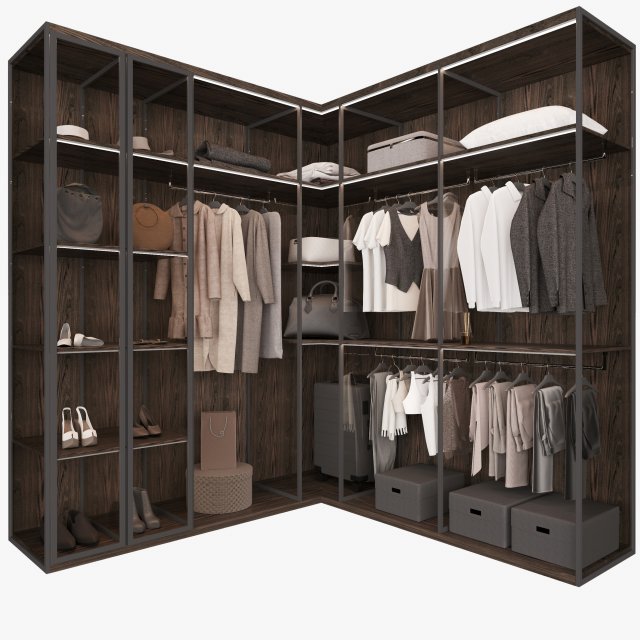 Wardrobe 3Dモデル .c4d .max .obj .3ds .fbx .stl .blend 