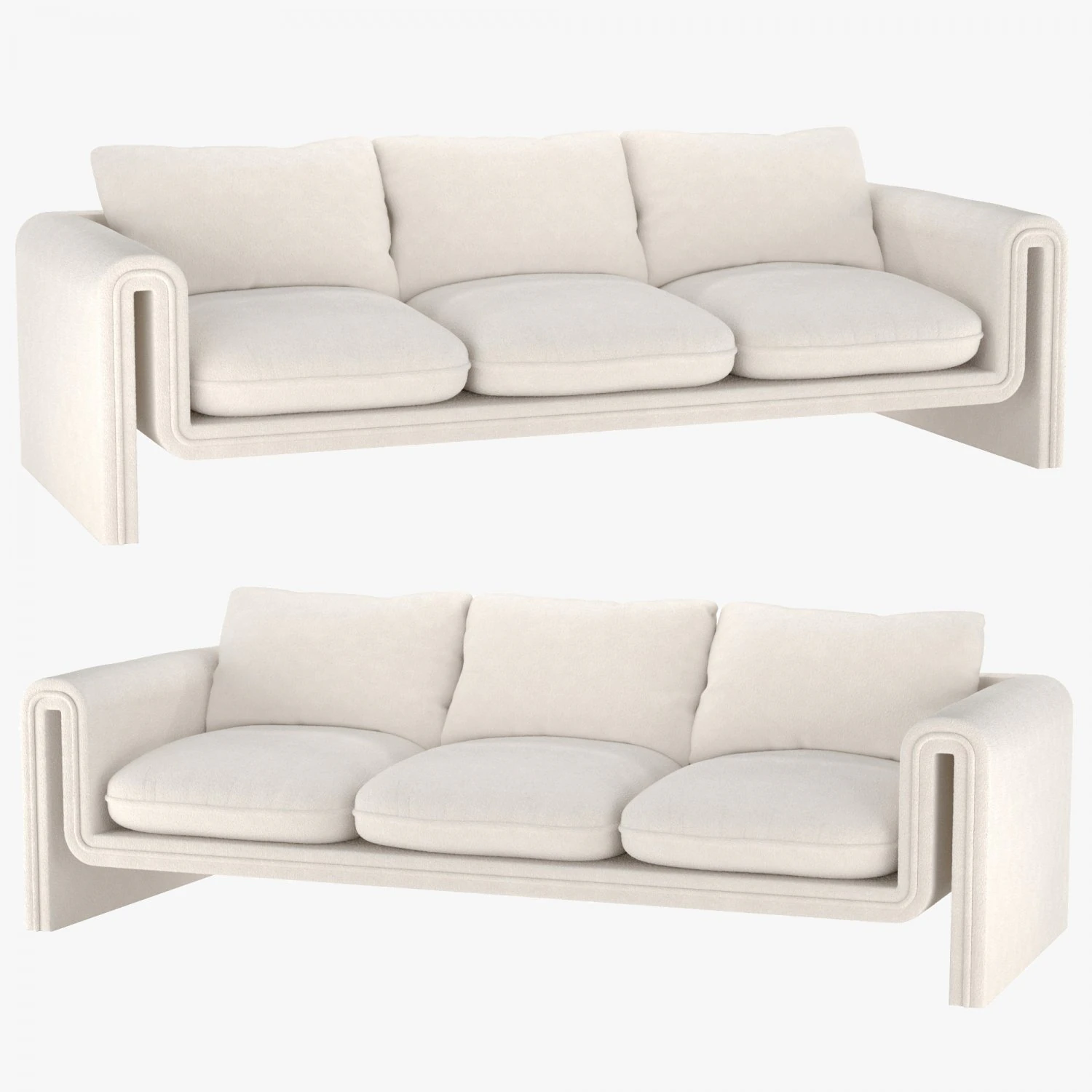 Eichholtz Sofa Tondo 3D Model .c4d .max .obj .3ds .fbx .stl .blend