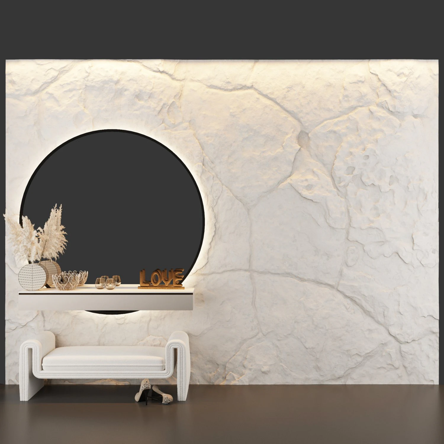 Wall panel 3D Model .c4d .max .obj .3ds .fbx .stl .blend 