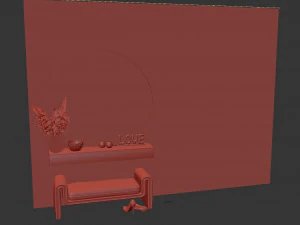 Wall panel 3D Model