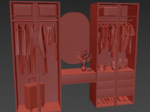 Wardrobe Model 3D