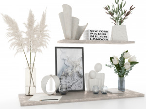 Decor set 3D 모델