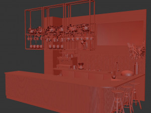 Coffee house- coffee shop 3D Model