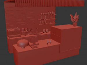 Coffee house 3D Model