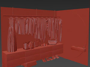 Guarda-roupa Modelo 3D
