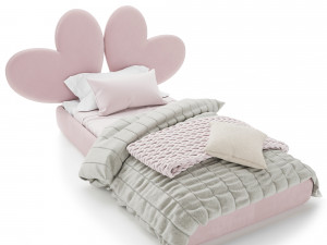 Childrens bed - heart 3D Model