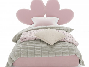 Childrens bed - heart 3D Model