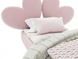 Childrens bed - heart 3D Model