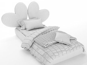 Childrens bed - heart 3D Model