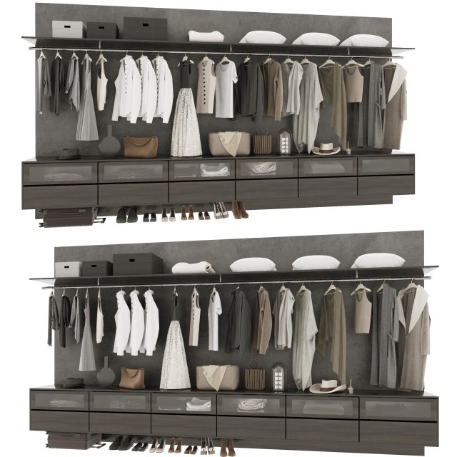 Wardrobe 3Dモデル .c4d .max .obj .3ds .fbx .stl .blend
