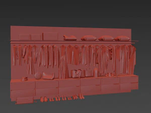 Kledingkast 3D Model