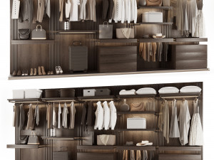 Loft wardrobe 1 3D Model