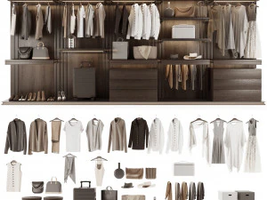 Armadio a soppalco 1 Modello 3D