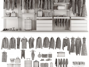 Loft wardrobe 1 3Dモデル
