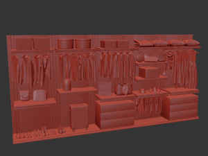 Loft wardrobe 1 3Dモデル