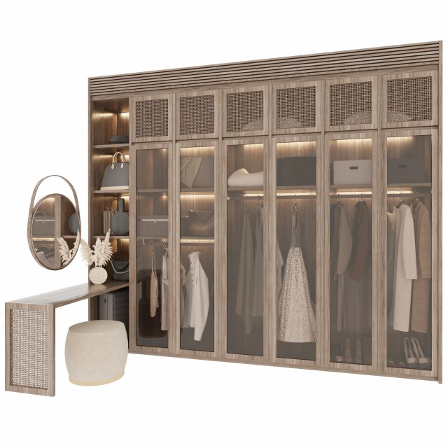 Wardrobe 13 Modello 3D .c4d .max .obj .3ds .fbx .stl .blend 