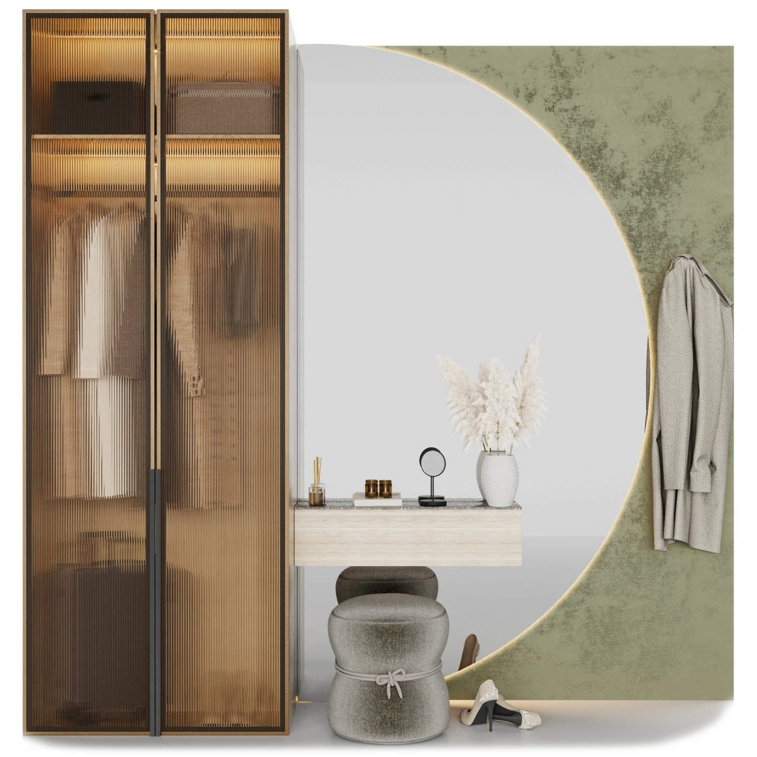 Hallway 3D Model .c4d .max .obj .3ds .fbx .stl .blend 