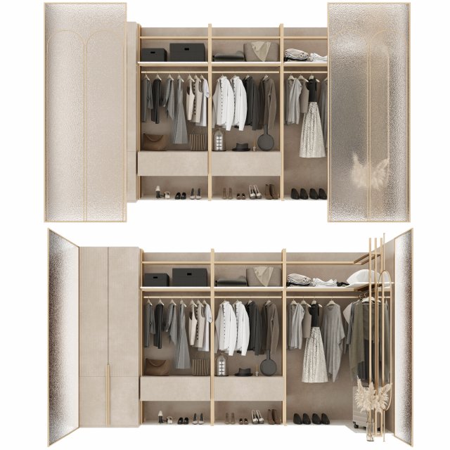 Wardrobe 3Dモデル .c4d .max .obj .3ds .fbx .stl .blend 