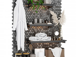 Bathroom accessories 3D Model