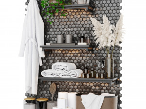 Bathroom accessories 3D Model