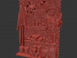 Bathroom accessories 3D Model