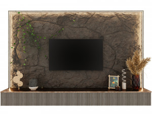 TV wall Modèle 3D