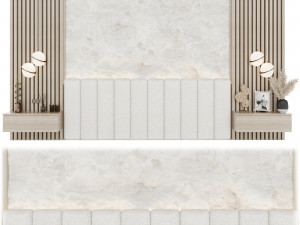 Headboard for decorating the bedroom 3D Model