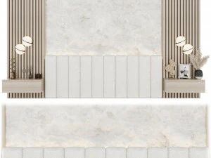 Testiera per arredare la camera da letto Modello 3D