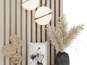 Headboard for decorating the bedroom 3D Model