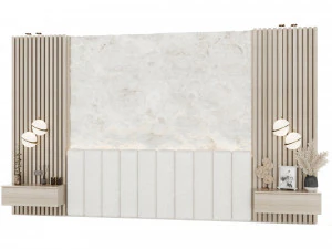 Headboard for decorating the bedroom 3D Model