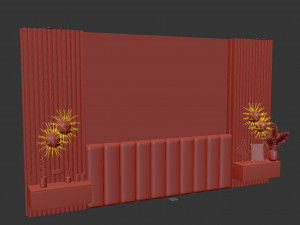 Headboard for decorating the bedroom Modelo 3D