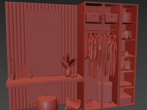 Composition in the hallway 3D Model