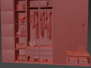 Composition in the hallway 3D Model