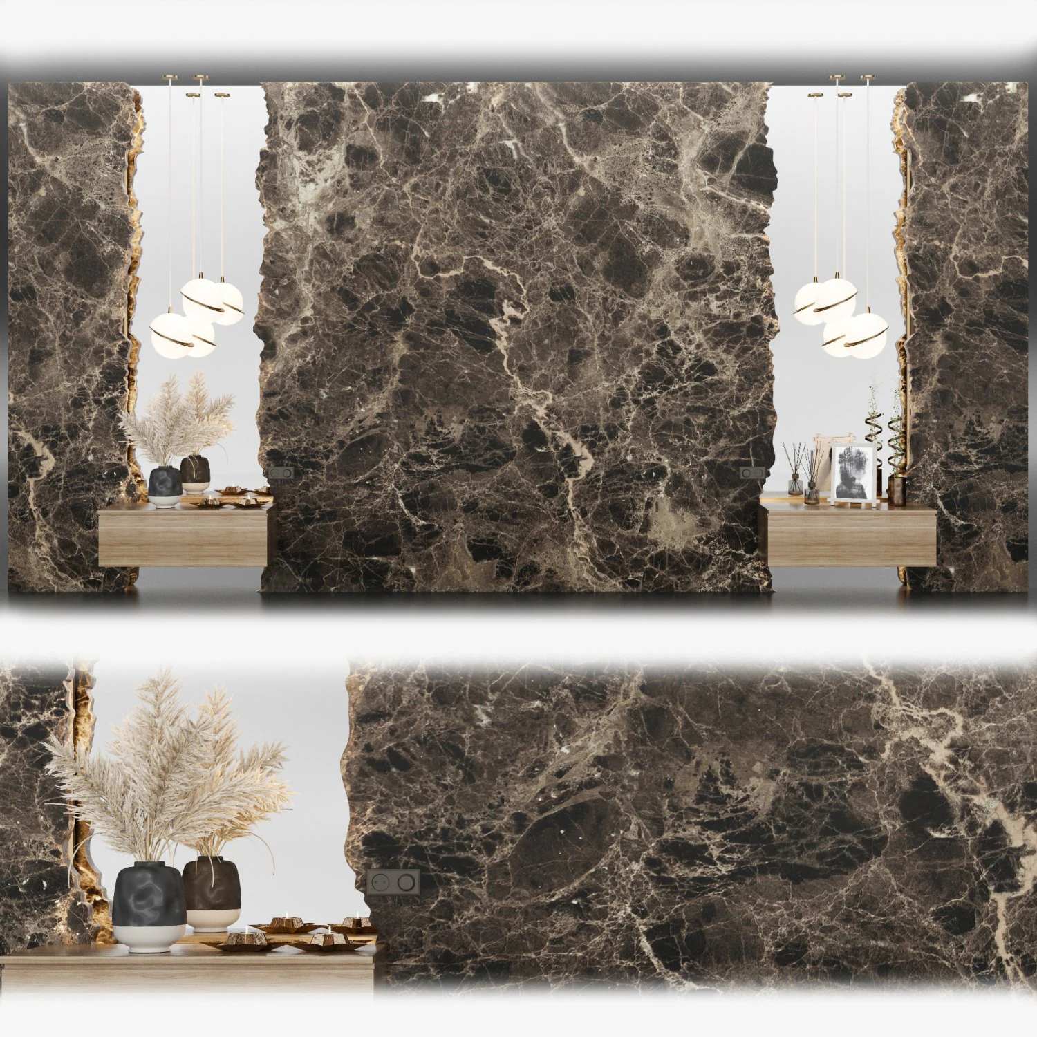 Headboard 3D Model .c4d .max .obj .3ds .fbx .stl .blend 