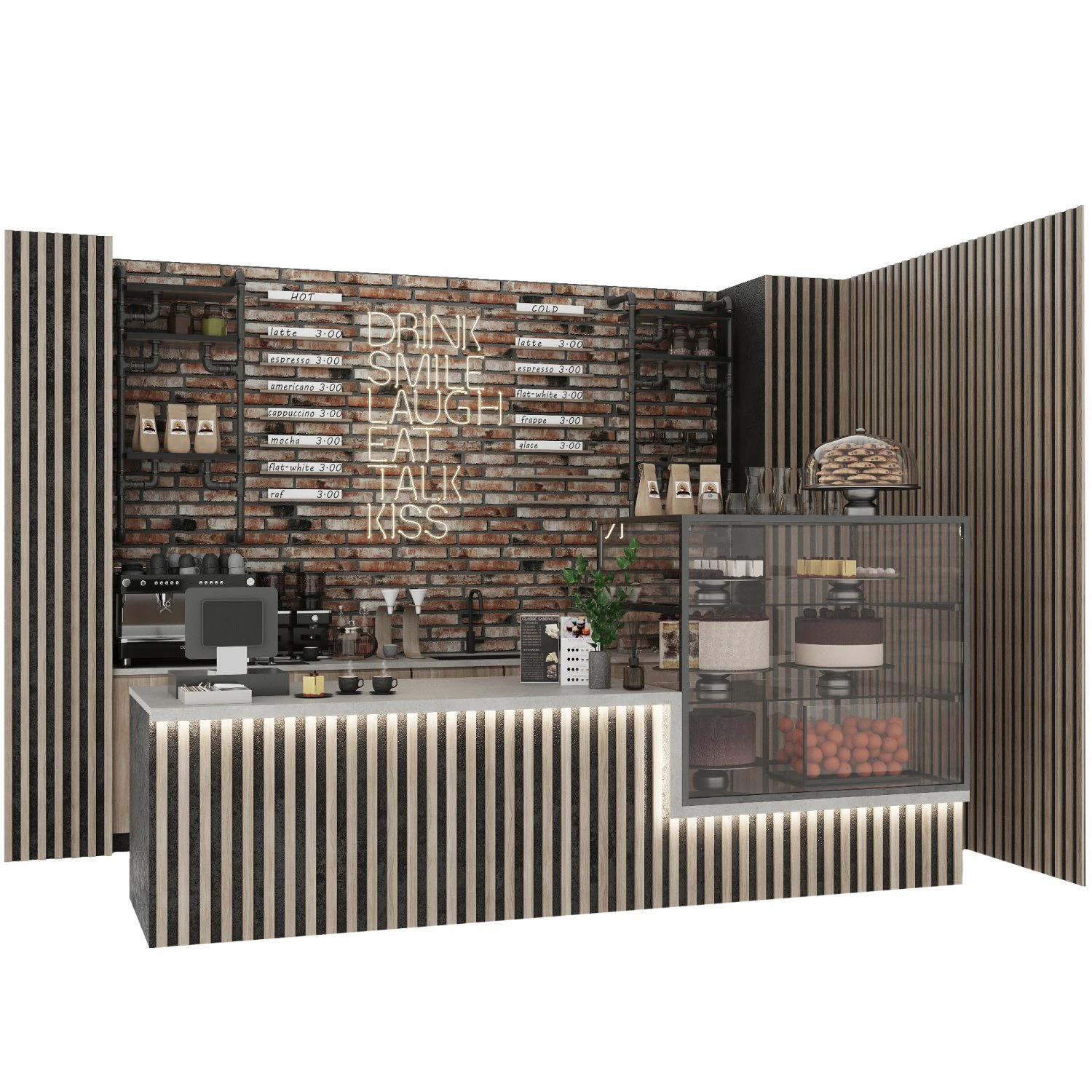 Caffetteria Modello 3D .c4d .max .obj .3ds .fbx .stl .blend 