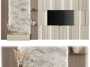 TV wall 3D Model
