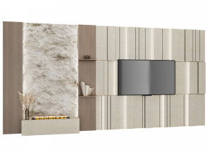TV wall Modelo 3D