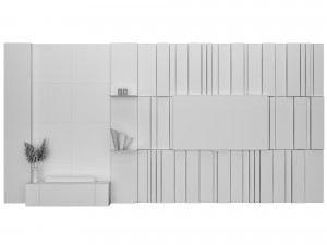 TV wall Modelo 3D