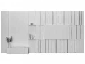 TV wall 3D Model
