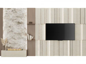 TV wall 3D Model