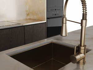 Modern kitchen with island Model 3D