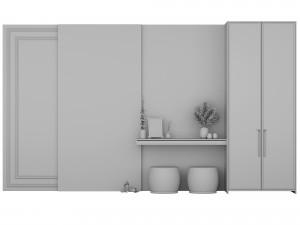 Composition in the hallway 5 3D Model