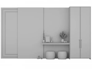Composition in the hallway 5 3D Model