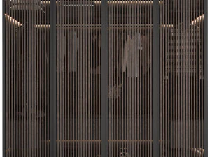 Wardrobe with filling 3D Model