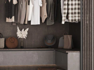 Wardrobe with filling 3D Model